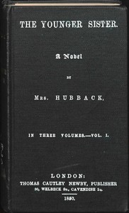 Book cover of "The Younger Sister: A Novel, Vol. I."