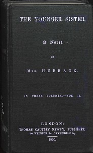 Book cover of "The Younger Sister: A Novel, Vol. II."