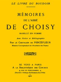 Book cover of "Aventures de l'abbé de Choisy habillé en femme"