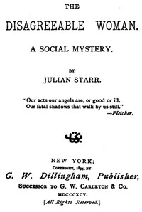 Book cover of "The Disagreeable Woman: A Social Mystery"