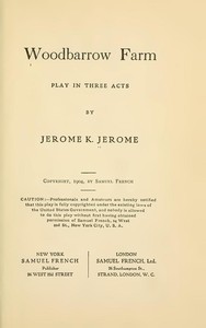 Book cover of "Woodbarrow Farm: Play in Three Acts"
