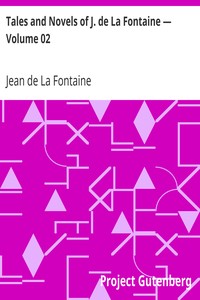 Book cover of "Tales and Novels of J. de La Fontaine — Volume 02"