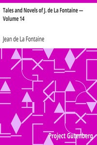 Book cover of "Tales and Novels of J. de La Fontaine — Volume 14"