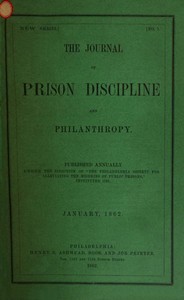 Book cover of "The Journal of Prison Discipline and Philanthropy, January 1862"