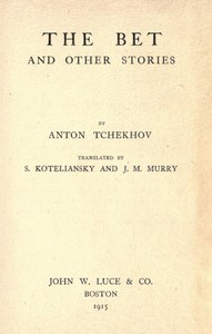 Book cover of "The Bet, and other stories"
