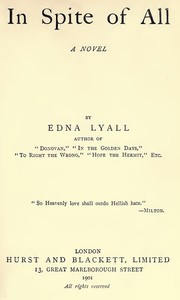 Book cover of "In Spite of All: A Novel"