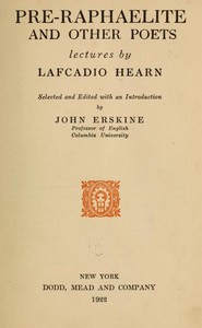 Book cover of "Pre-Raphaelite and other Poets"