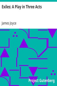 Book cover of "Exiles: A Play in Three Acts"