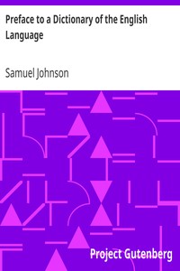 Book cover of "Preface to a Dictionary of the English Language"