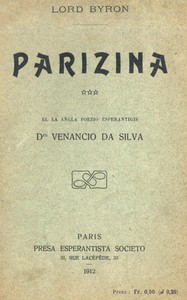 Book cover of "Parizina"