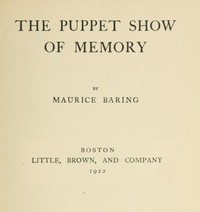 Book cover of "The Puppet Show of Memory"