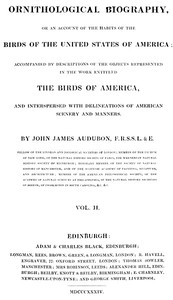 Book cover of "Ornithological biography, Vol. 2 (of 5) : $b An account of the habits of the birds of the United States of America"