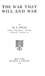Book cover of "The War That Will End War"