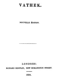 Book cover of "Vathek"
