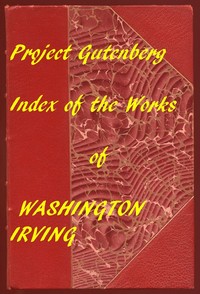 Book cover of "Index of the Project Gutenberg Works of Washington Irving"