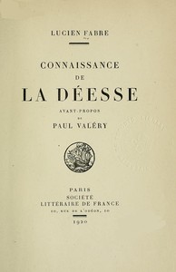 Book cover of "Connaissance de la Déesse"