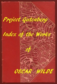 Book cover of "Index of the Project Gutenberg Works of Oscar Wilde"
