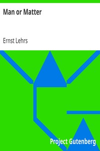 Book cover of "Man or Matter - Introduction to a Spiritual Understanding of Nature on the Basis of Goethe's Method of Training Observation and Thought"