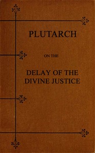 Book cover of "Plutarch on the Delay of the Divine Justice"