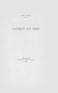 Book cover of "L'Afrique aux Noirs"