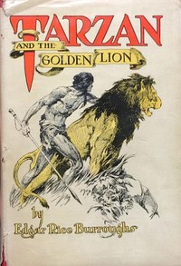 Book cover of "Tarzan and the Golden Lion"