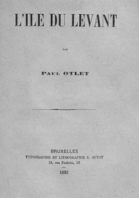 Book cover of "L'Île du Levant"
