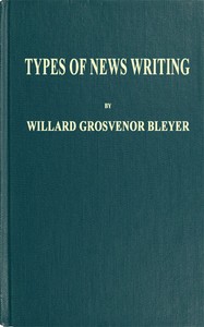 Book cover of "Types of News Writing"