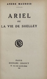 Book cover of "Ariel: ou, La vie de Shelley"