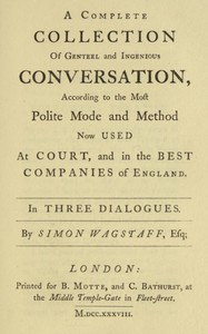 Book cover of "Polite Conversation in Three Dialogues"