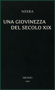 Book cover of "Una giovinezza del secolo XIX"