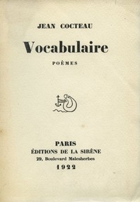 Book cover of "Vocabulaire,  Poèmes"