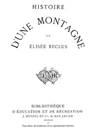 Book cover of "Histoire d'une Montagne"