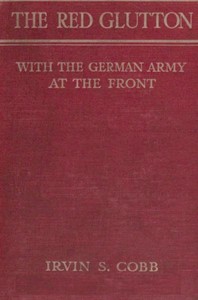 Book cover of "The Red Glutton: With the German Army at the Front"