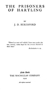 Book cover of "The Prisoners of Hartling"