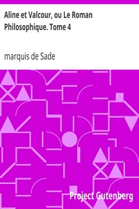 Book cover of "Aline et Valcour, ou Le Roman Philosophique. Tome 4"