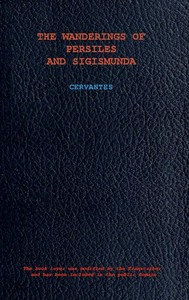 Book cover of "The Wanderings of Persiles and Sigismunda: A Northern Story"