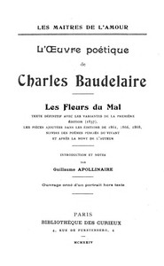 Book cover of "L'Oeuvre Poètique de Charles Baudelaire: Les Fleurs du Mal"