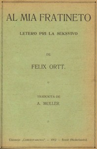 Book cover of "Al mia fratineto: Letero pri la seksvivo"