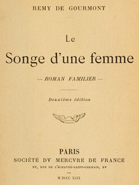 Book cover of "Le songe d'une femme: roman familier"