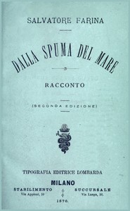Book cover of "Dalla spuma del mare"