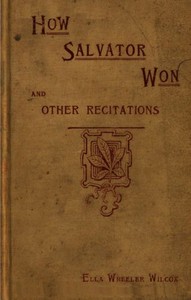 Book cover of "How Salvator Won, and Other Recitations"