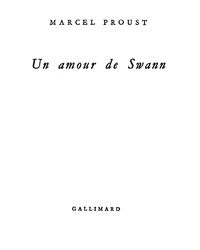Book cover of "Un amour de Swann"