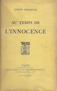 Book cover of "Au temps de l'innocence"