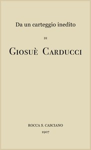 Book cover of "Da un carteggio inedito"