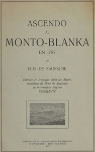 Book cover of "Ascendo al Monto-Blanka en 1787"