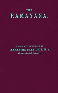 Book cover of "The Rāmāyana, Volume 4. Uttara Kānda"