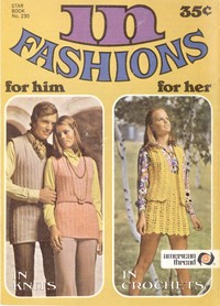 Book cover of "In Fashions: for Him, for Her, in Knits, in Crochets"