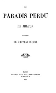 Book cover of "Le Paradis Perdu"