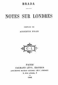 Book cover of "Notes sur Londres"