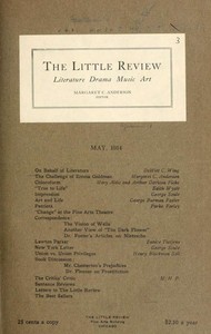 Book cover of "The Little Review, May 1914 (Vol. 1., No. 3)"